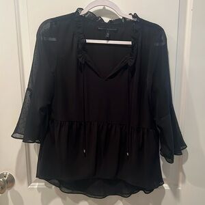 WHBM 3/4 length sleeved top